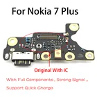 Плата зарядного порта USB Type-C для Nokia 7 plus 7 + TA-1049 1055 1062, запасной Модуль платы зарядного порта, Pa