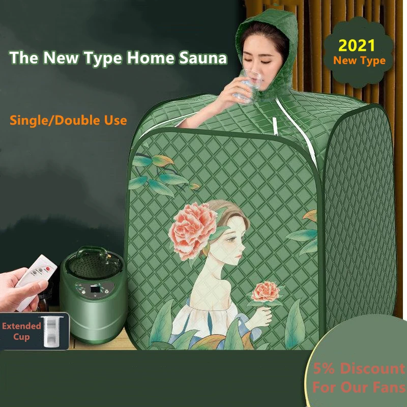 2021 NEW Portable Steam Use new 2L steam generator Sauna Beauty Tent  Home Sweat Steam Sauna Box
