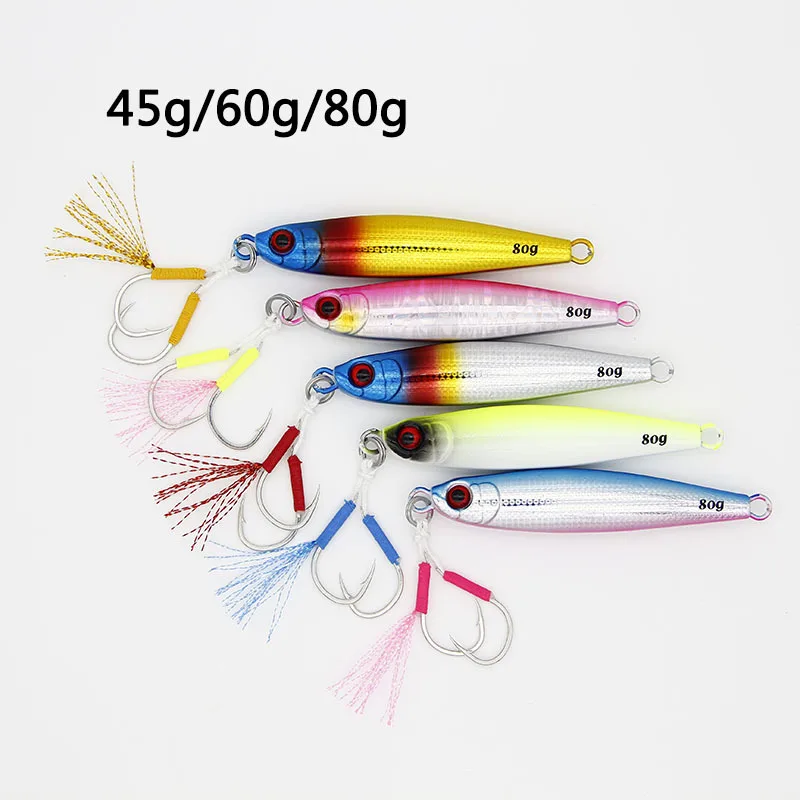 

Japan 1pc 45g/60g/80g slow jig lead fish lead jig knife jig metal jig super good quality