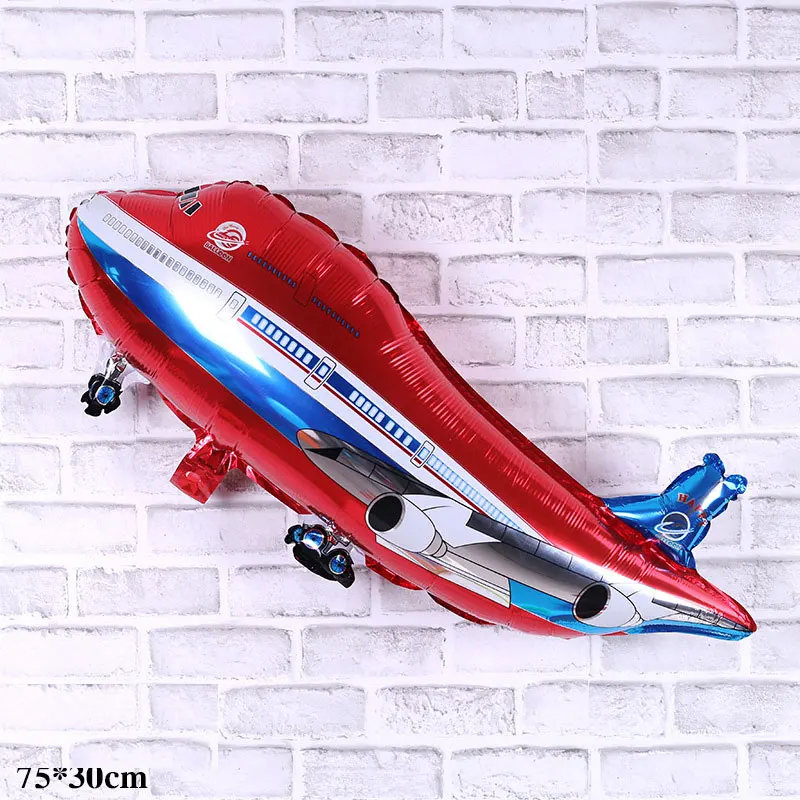 

Children can float air ball aircraft fighter aluminum film balloon children's head birthday birthday party toy shape wholesale