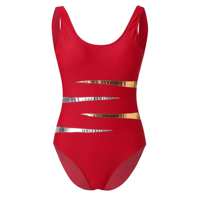 Пикантные Одна деталь женский большой Размеры закрытый купальник размера плюс