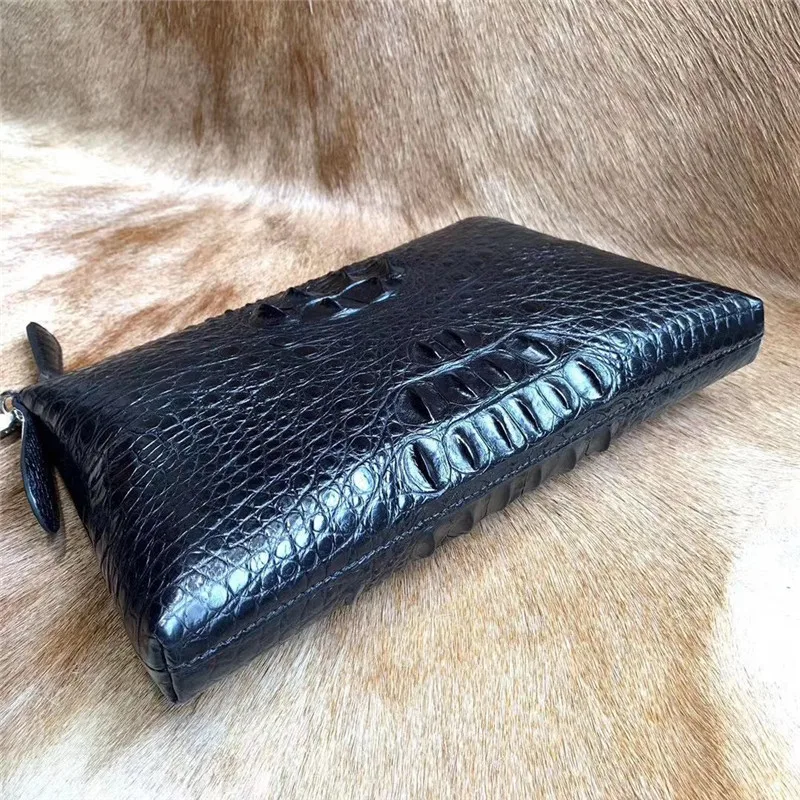 Сумка-клатч Мужская из натуральной крокодиловой кожи для ноутбука |