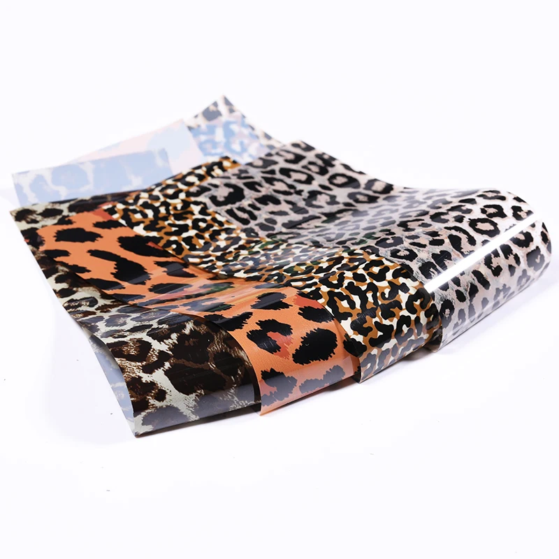 10 шт дизайн ногтей перевод рисунка наклейки леопардовая Фольга для набор