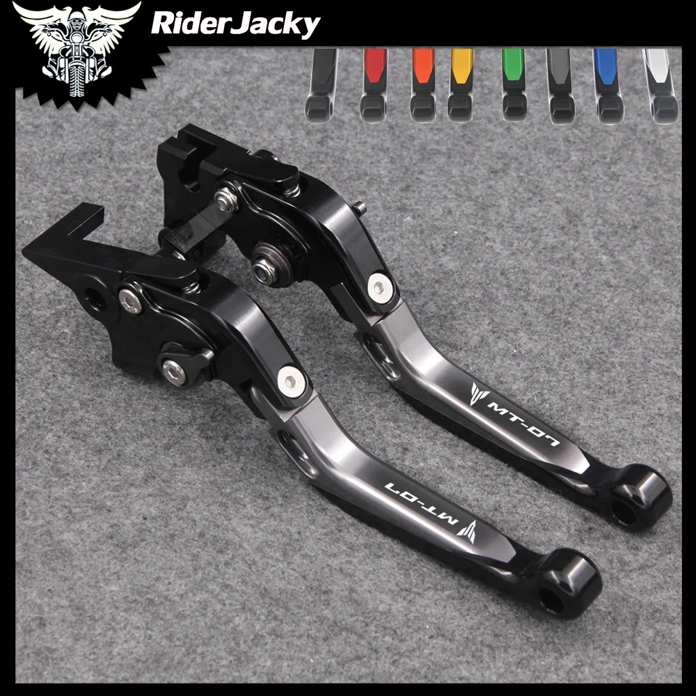 

RiderJacky Folding Extendable Motorcycle Brakes Clutch Levers For Yamaha MT07 MT 07 MT-07 /FZ-07 2014-2018 2015 2016 2017