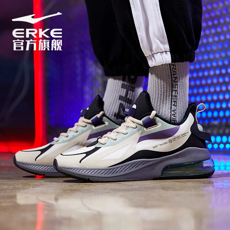 

Hongxing Erke running shoes men's 2021 summer shock absorption and wear-resistant new running shoes half sole air cushion men's