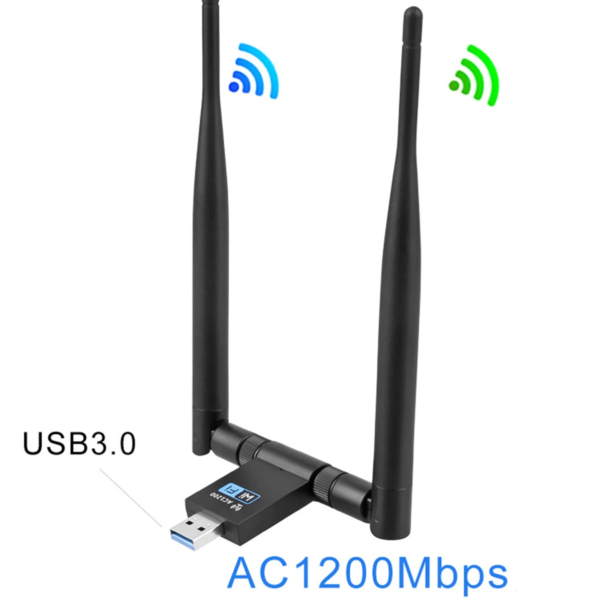 USB 3 0 Wi-Fi Беспроводной адаптер 5 ГГц/2 4 ГГц 1200 Мбит/с WiFi-ключ двойная антенна для