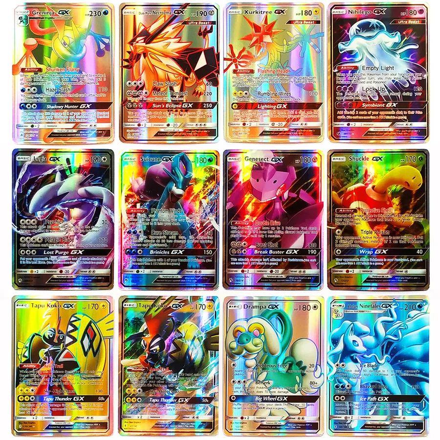 Takara Tomy Pokemon Card Shining PTCG MEGA GX EX Energy Trainer игрушки для детей Battle Trading Game Flash|Коллекционные