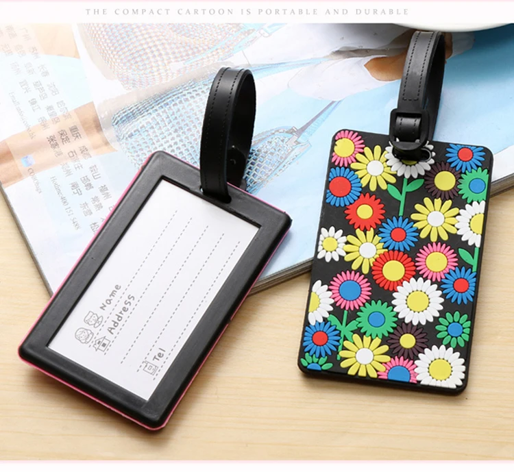 

Geometric Travel Luggage Label mark straps suitcase ID address holder baggage boarding bag tap luggage taps travel accessories