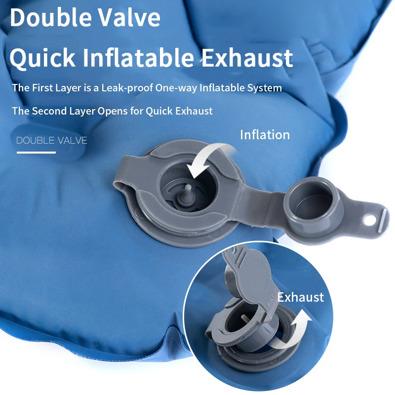 Туристический портативный надувной матрас Naturehike водонепроницаемый двойной