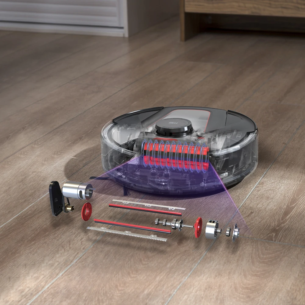 

Haier TAB Tabot P70 Robot Vacuum Cleaner Tangle Free Wet Cleaning Mop Roll Brush Desinfection Anti-Winding Blades Smart Control