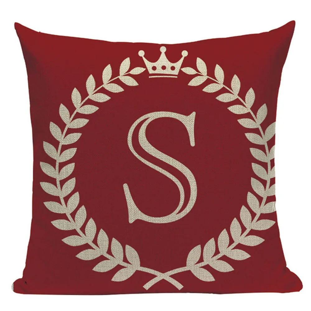 Наволочка в скандинавском стиле с буквенным принтом подушка для дивана сиденья