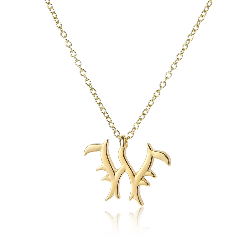 Lucky America английское слово буква Z знак с названием семьи браслет Шарм Алфавит Имя