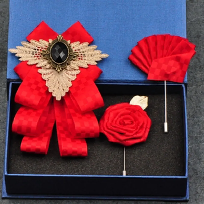 Новый ручной ленты брошь галстук бабочка с галстуком бабочкой в винтажном стиле