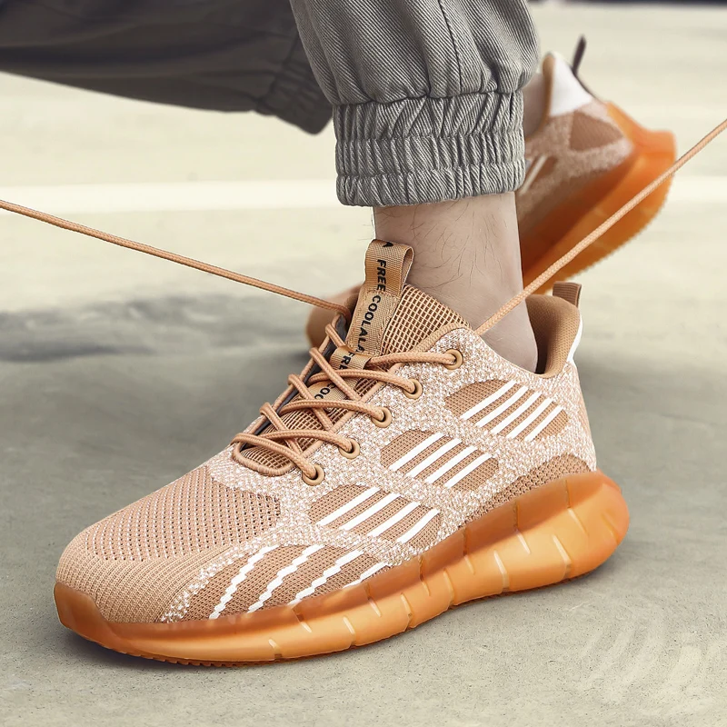 

2021 Hot New Men Running Shoes Walking Shoes Breathable Track and Field Training Shoes Lace-up Running Shoes Big45 Men Sneakers