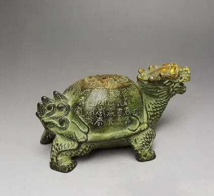 

+++++Chinese Bronze Dragon tortoise Turtle Animal Statue home decoration