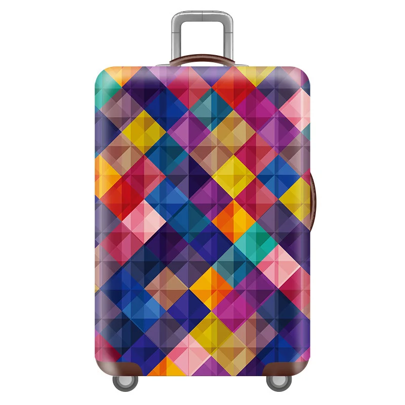 02 Luggage cover Эластичные Защитные чехлы для багажа с животным узором, Чехол для багажа, подходит для 18-32 дюймов, пылезащитный чехол для чемодана, аксессуары для путешествий - Цвет: 02 Luggage cover