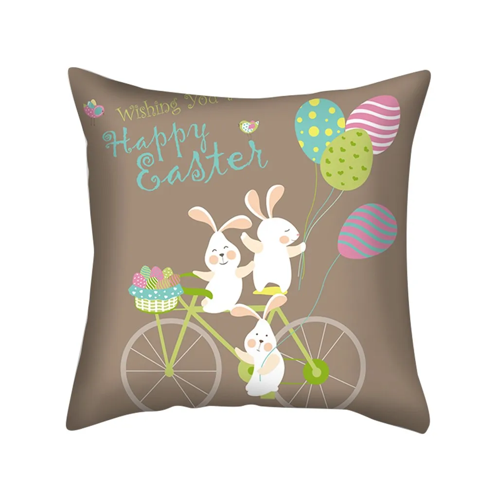 Модный чехол для подушки с рисунком Пасхи мягкий геометрическим принтом