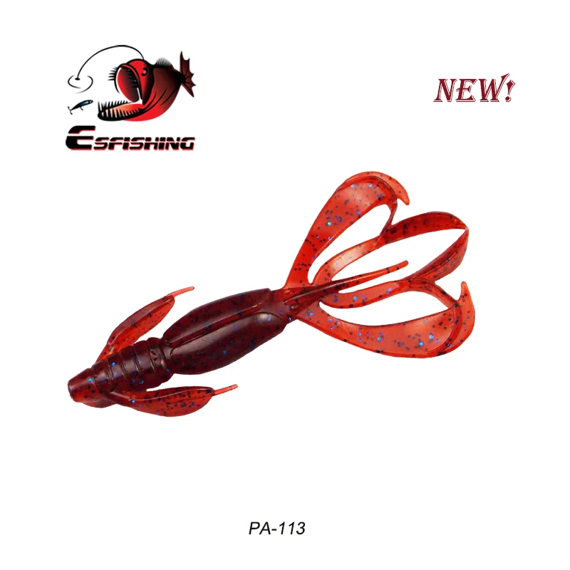 Рыболовные приманки Esfishing, мягкие большие силиконовые приманки Pesca Crazy Flapper, 11 см, 11,5 г, 5 шт., воблеры для ловли карпа для рыбалки - Цвет: PA113