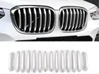 Декоративные полоски для передней решетки автомобиля, 14 шт., Накладка для BMW X3 G01 X4 G02 2018 2019, аксессуары