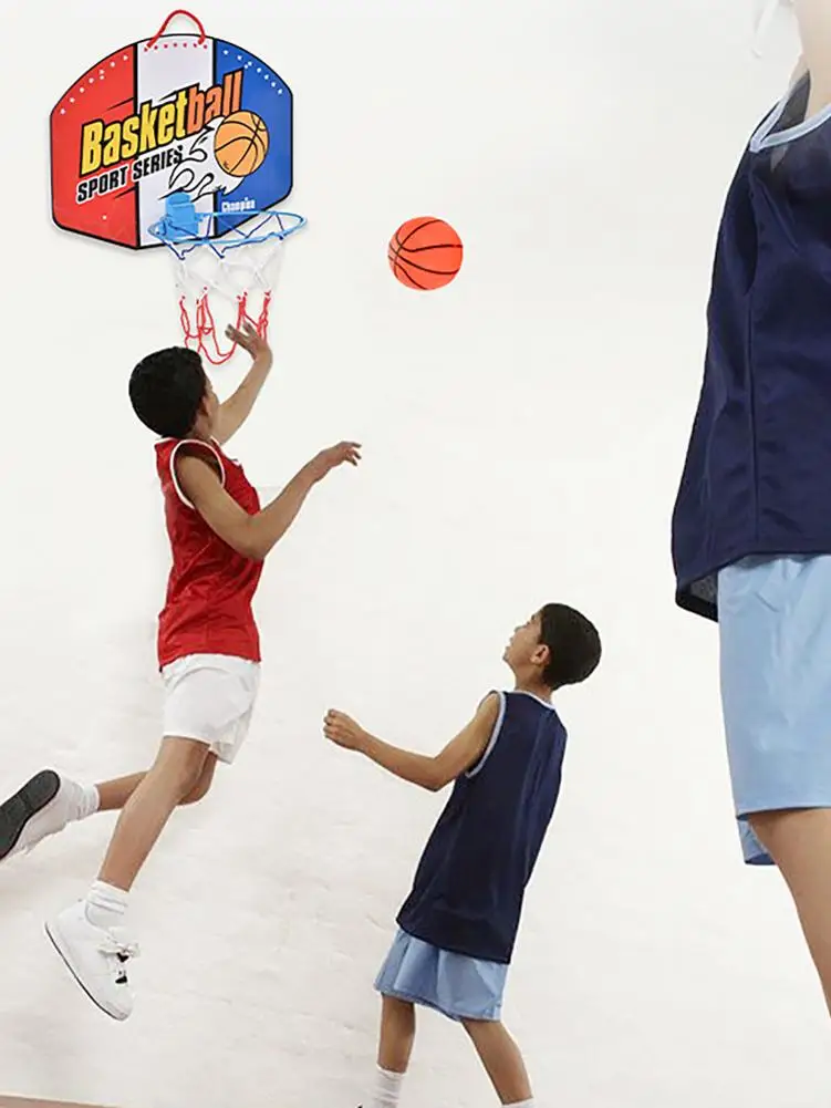 Подвесная баскетбольная доска, Детская комнатная портативная баскетбольная доска с мультяшным рисунком, Интерактивная спортивная игрушка...