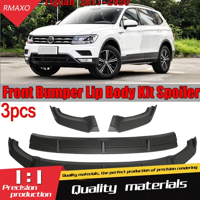

For Volkswagen Tiguan Body kit spoiler 2017-2020 Tiguan ABS Rear lip rear spoiler front Bumper Diffuser Bumpers Protector
