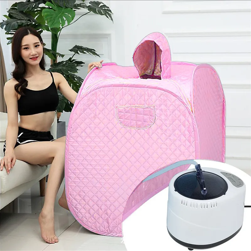 

Portable Sauna Home Sauna Bath Include Folding Chair Sauna Box Ease Insomnia Slimming Negative Ion Detox Therapy Sauna Box HWC