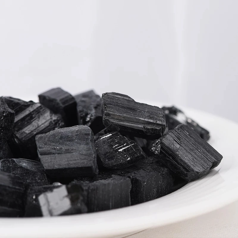 50 г/100 г натуральный черный турмалин гравий кристалл драгоценный камень