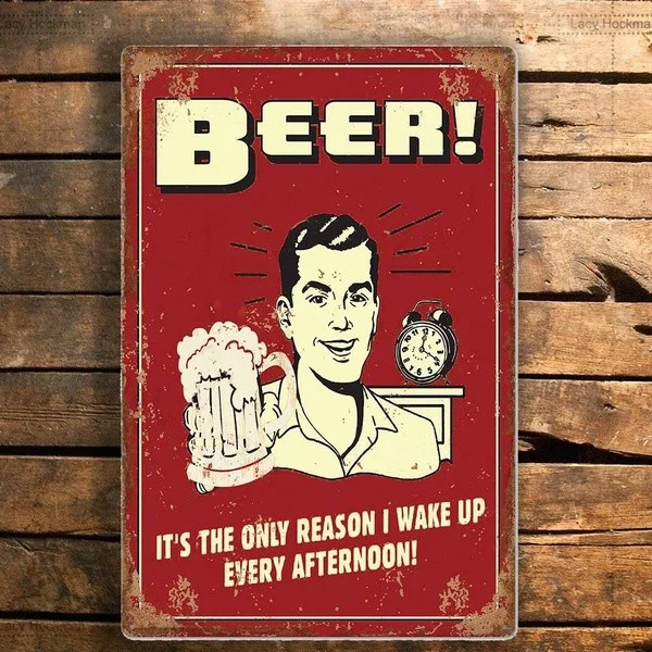 

Vintage Tin Sign Coffee Poster Plate Whiskey Wall Decor Bar Pub Beer Retro Metal 1001 (20*30cm)