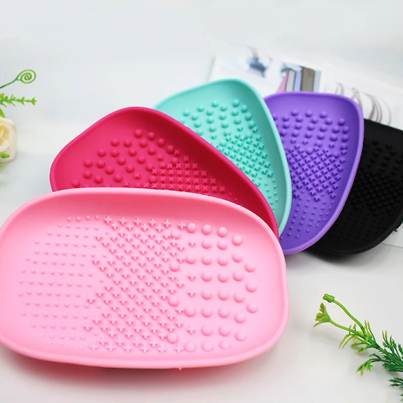 Силиконовая щетка для очистки косметики мытья макияжа чистки геля основы