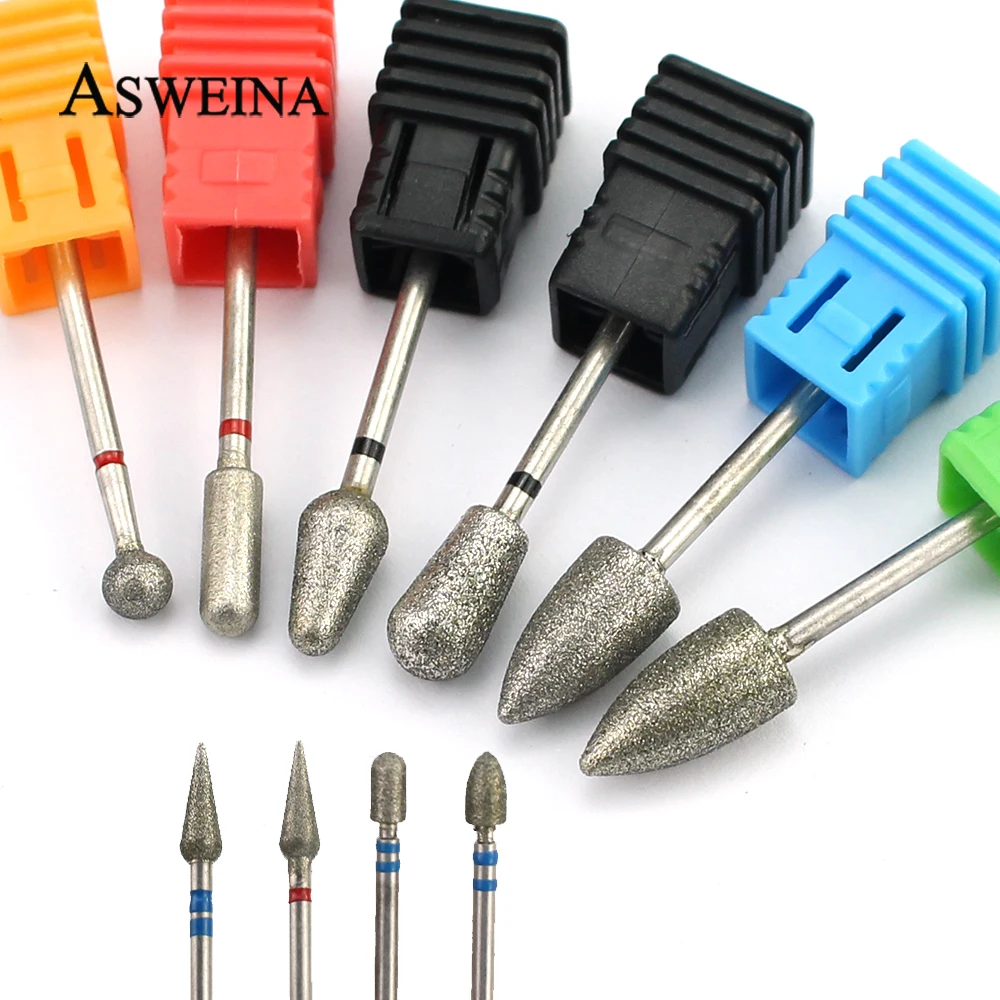 

1pcs Diamond Nail Drill Bit Electric Manicure Files Rotary Milling Cutter Pedicure Machine Accessories Cuticle Clean Tools