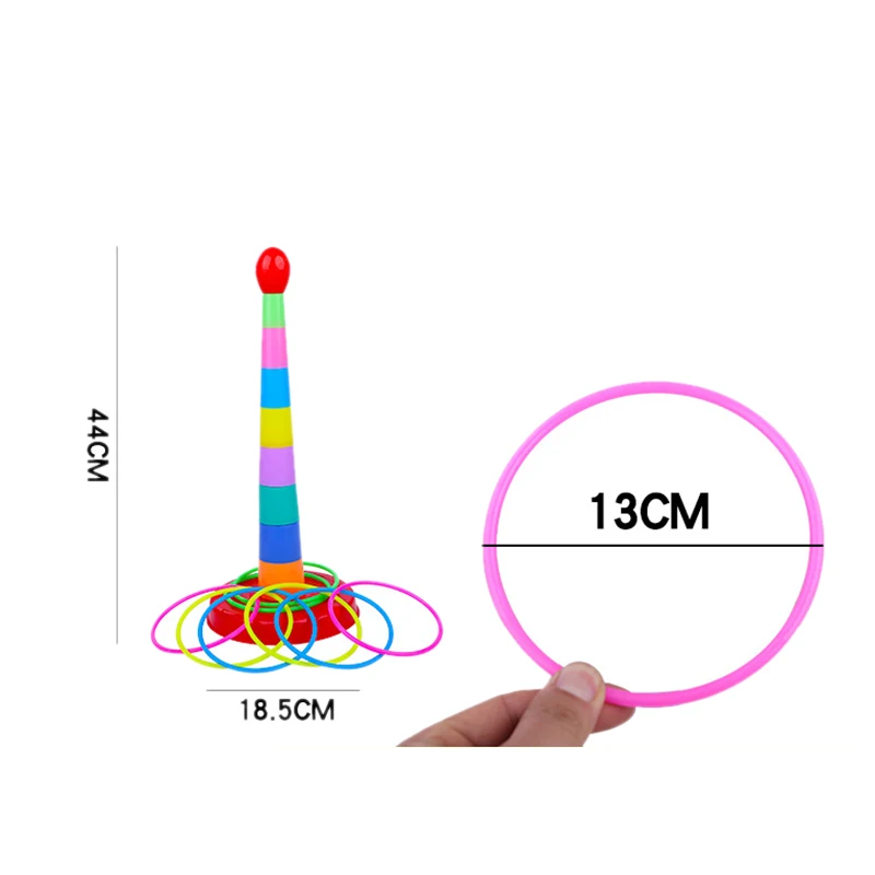 17 3 дюймов ярко красочные Пластик Спорт кольцеброс игровой набор для детей