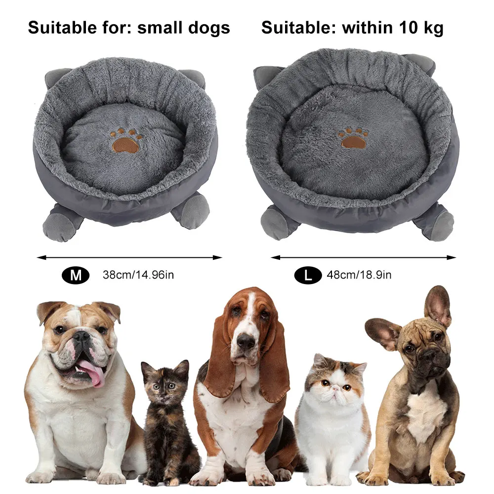 Soft Cat Bed for Cats Cotton Cute Beds House Kitten Pet Product Sofa Basket Accessories | Дом и сад