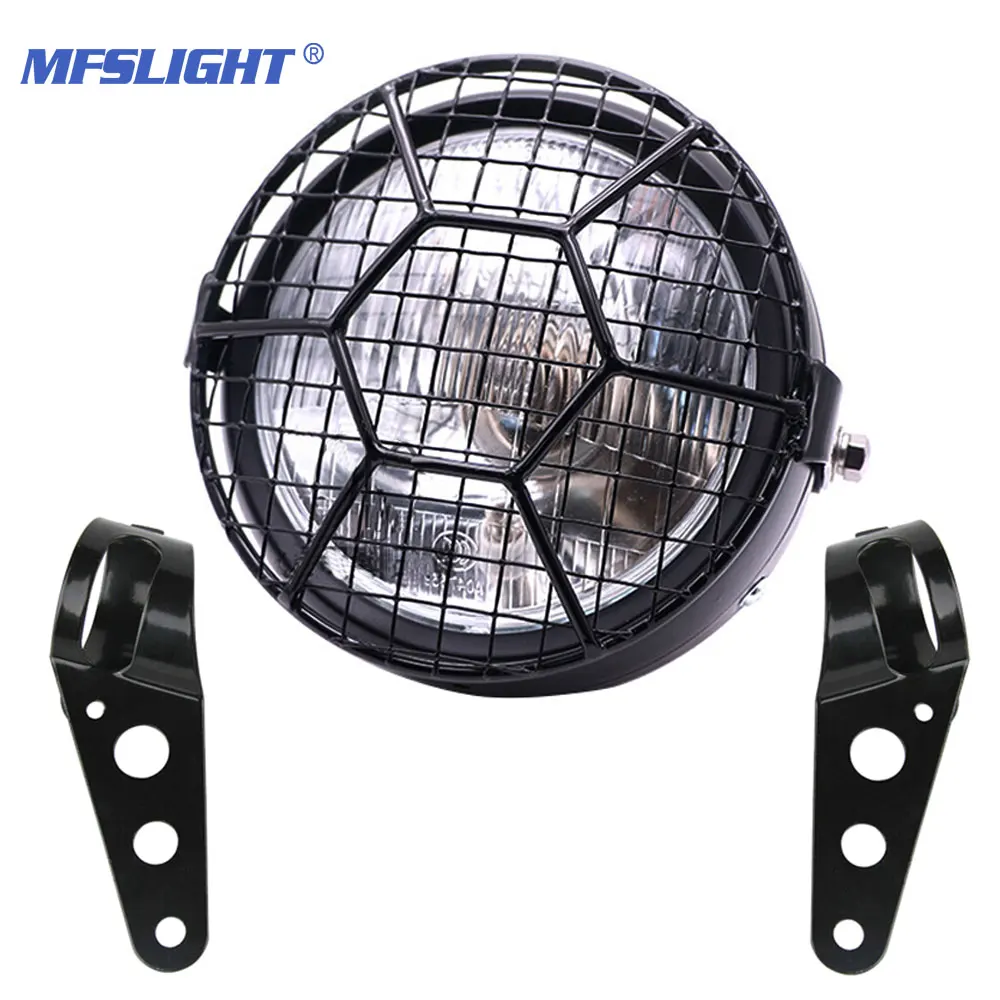 

Фара мотоциклетная галогенная 6 дюймов, 1/2 дюйма, для Harley, Suzuki, Yamaha, Honda, Cafe Racer