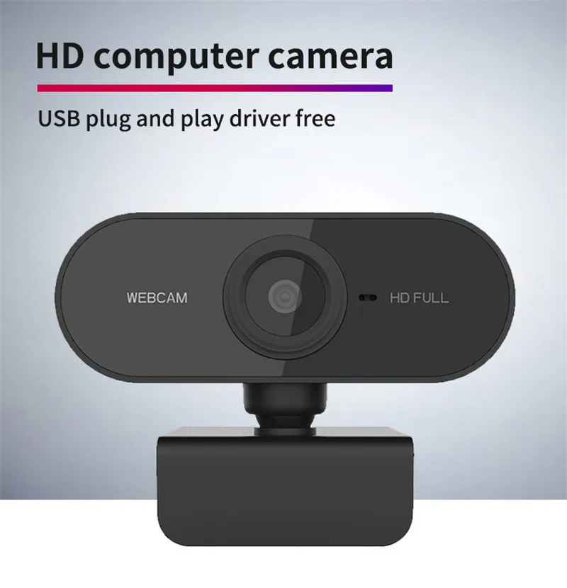 ПК веб камера Full HD 1080P USB видео геймерская для портативного компьютера Встроенный