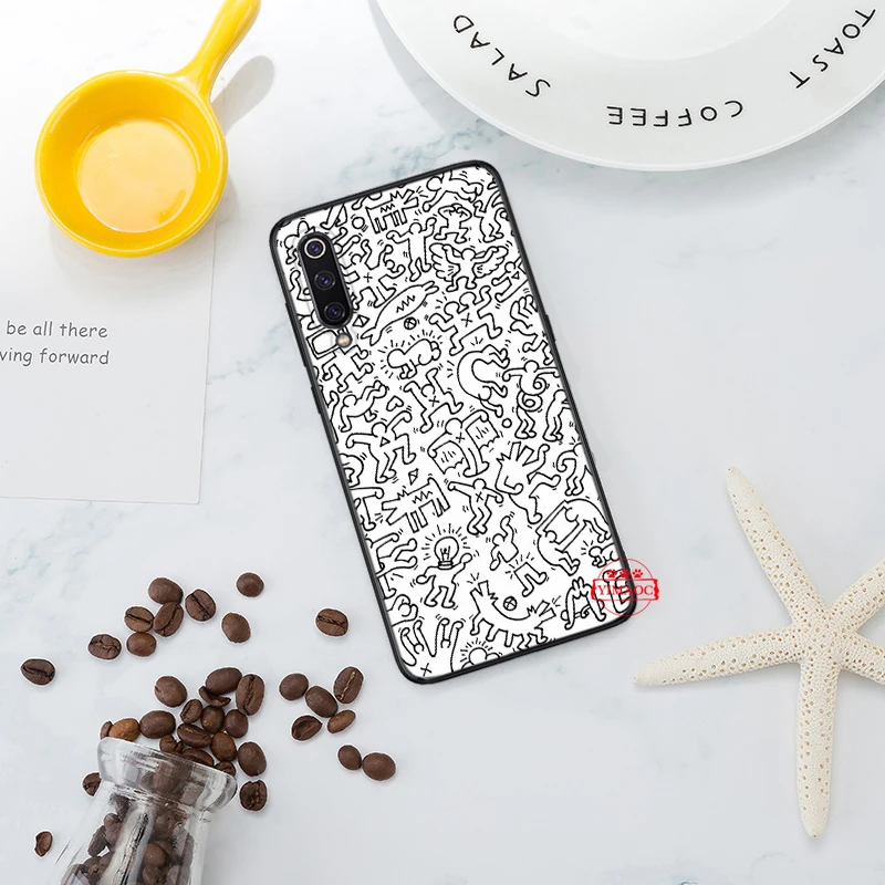 Силиконовый чехол Keith Haring для Xiaomi 6 8 9 SE A1 A2 A3 Lite F1 Mix 2S MAX 3 9T Pro CC9E CC9 |