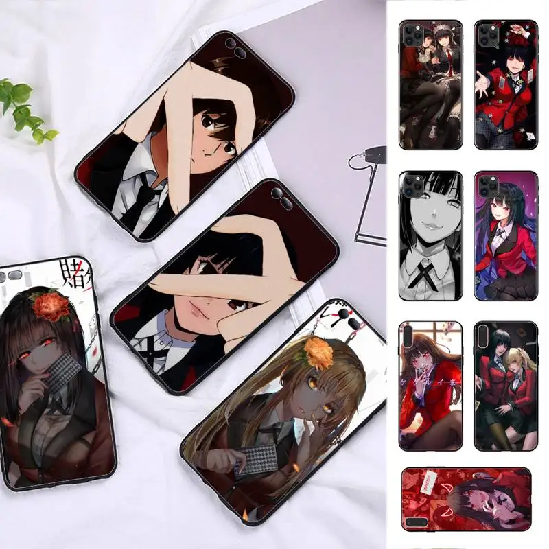 

FHNBLJ Japanese Anime Kakegurui Jabami Yumeko Phone Case for iPhone 11 12 13 mini pro XS MAX 8 7 6 6S Plus X 5S SE 2020 XR cover