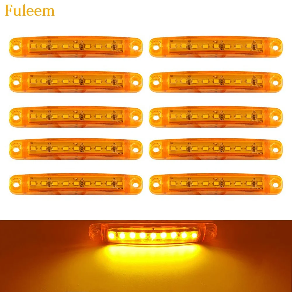 10 шт. фонари для прицепа 9 светодиодов 24 В|Система освещения грузовика| |