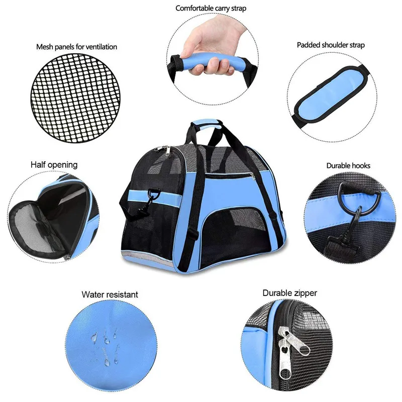 

Dog Carrier Soft-sided Carriers Portable Carrier for Cat Bag Dog Carrier Bag Cat Carrier Outgoing Travel Breathable Pets Handbag