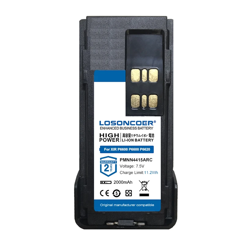 2000mAh Battery For MOTOROLA Radio DP2400 DP2600 PMNN4416 PMNN4417 PMNN4418 PMNN441 PMNN4415AR XiR P6600 P6620 Batteries | Электроника