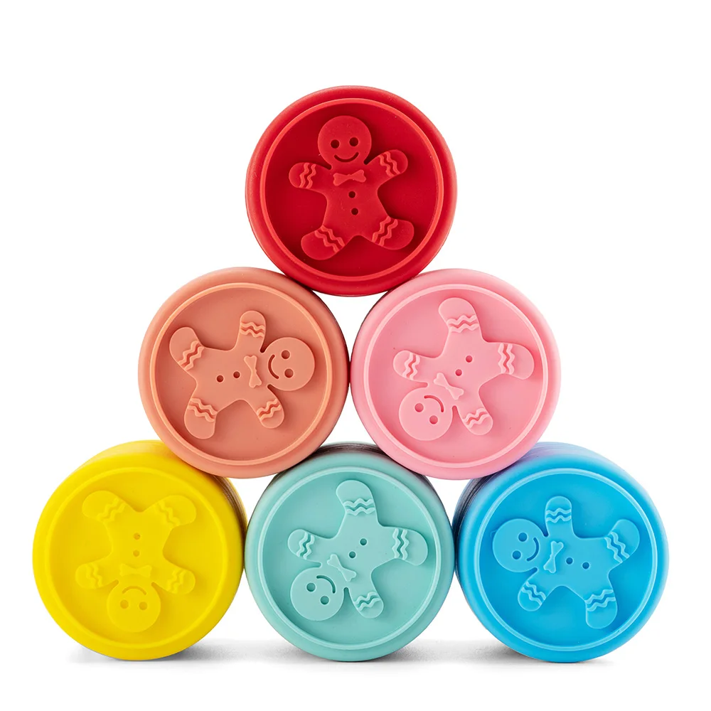 

NEW 6pcs/set Cookie Stamp Biscuit DIY Mold Christmas 3D Cookie Cake Plunger Cutter Baking Mould Xmas Cookie Cutters Mould Tool