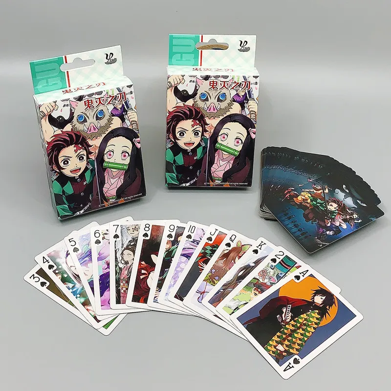 Фигурка аниме рассекающий демонов Kimetsu no Yaiba аксессуары для покерных карт Kamado