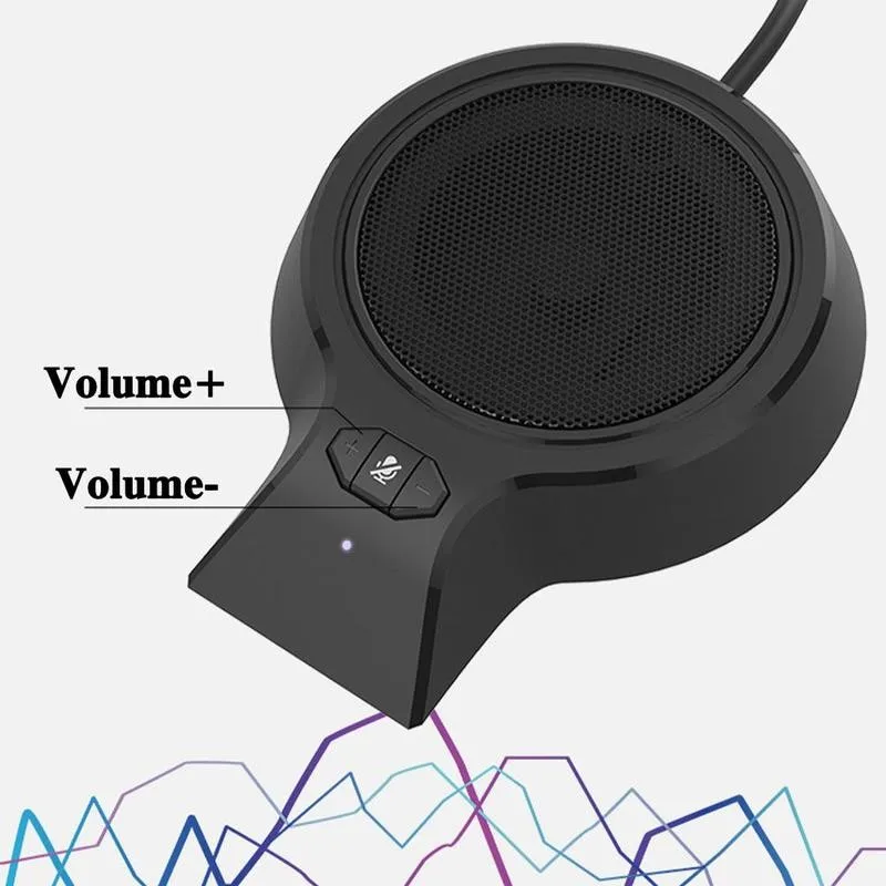 

Desktop Portable Mic Business Conference Usb Omni-directional Microphonecomputer Pickup Condenser Direct Microphone Laptop E4C0