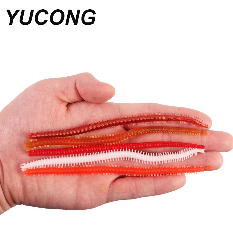 

YUCONG 10 шт. мягкие приманки для пескоструйных червей 135 мм-1,9 г, силиконовые приманки для дождевых червей, резиновые воблеры для рыбалки, плавающие приманки для морских шелкопрядов, приманка для рыбалки