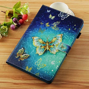 8 Для Galaxy Tab A 10,1() узорчатый держатель, кожаный чехол для samsung Tab A10.1 чехол SM T510 T515 чехол для планшета - Цвет: 8