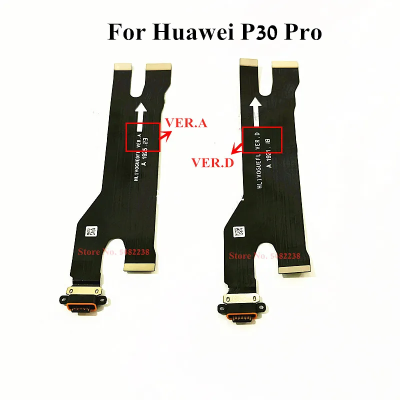 

Оригинальный разъем для зарядного устройства Huawei P30 Pro, USB-порт для зарядки, док-станция, лента для передачи данных, гибкий кабель для P30 Pro