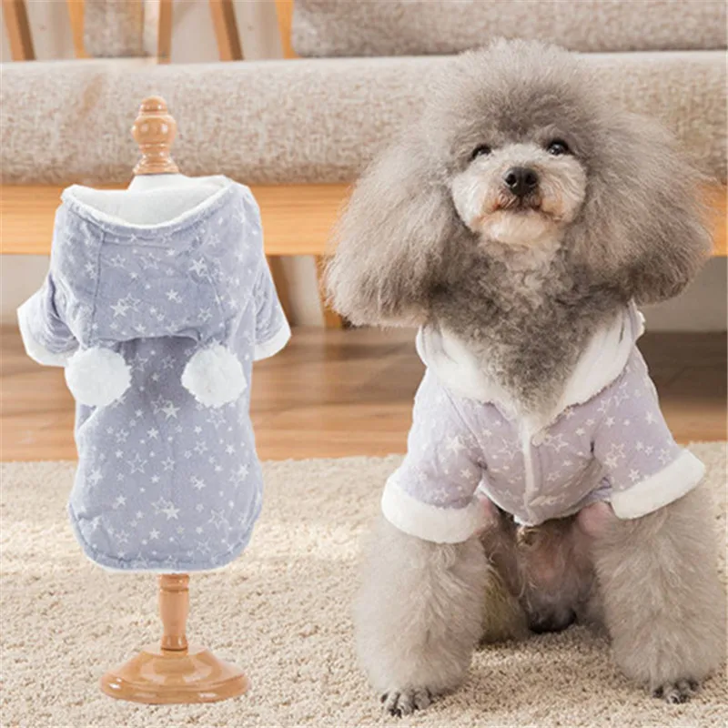 

Winter Thicken Warm Pet Dog Clothes For Small Dog Coat Jacket Puppy Pet Clothes Chihuahua Christmas Dogs Costume With Cap
