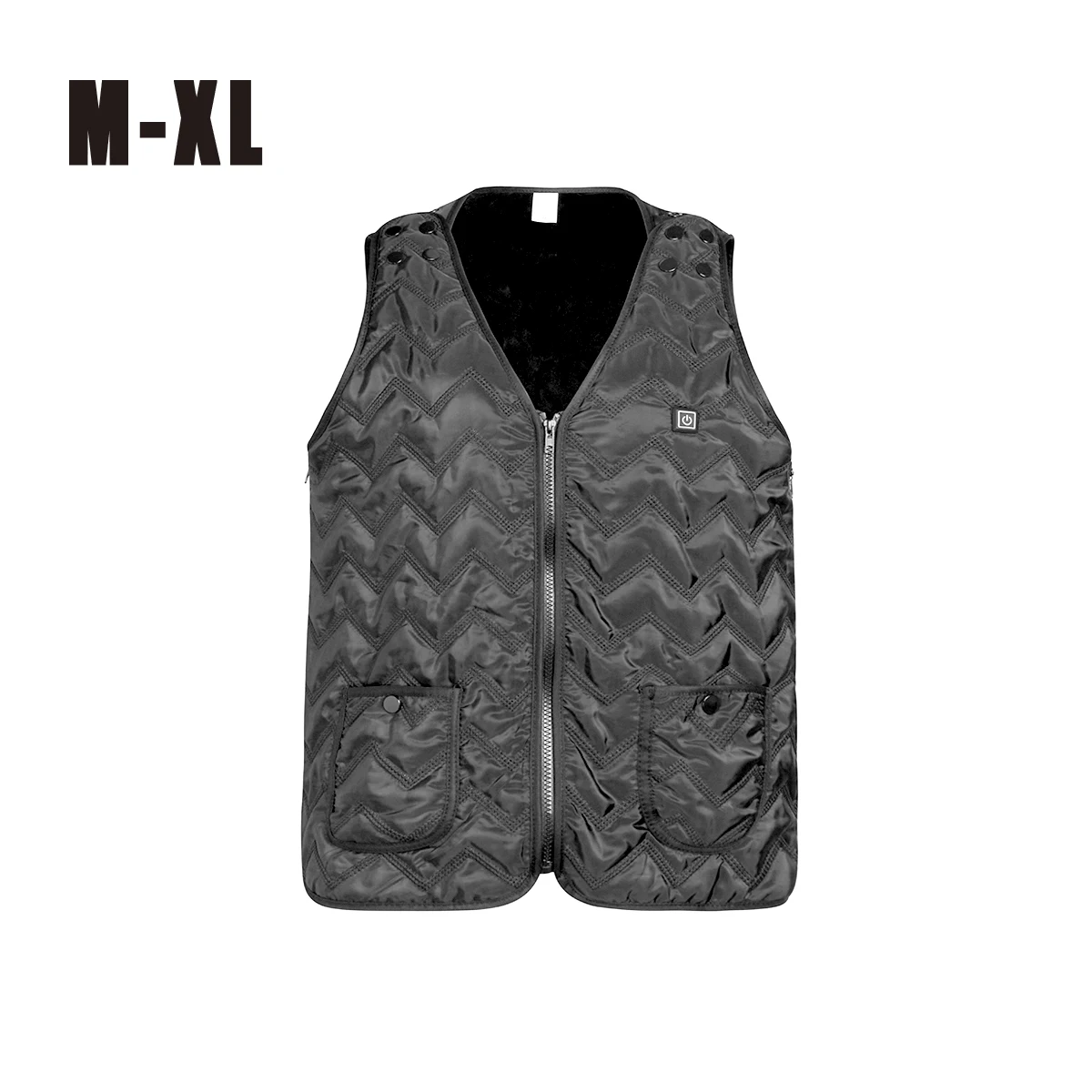 Тонкий мужской жилет без рукавов с подогревом уличная теплая куртка USB зимняя