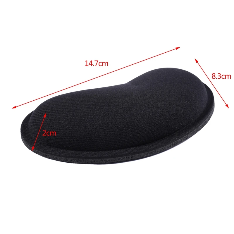 

NEW Anti-slip Rubber Bottom Black Gel Wrist Rest for Laptop Mouse Mice Pad