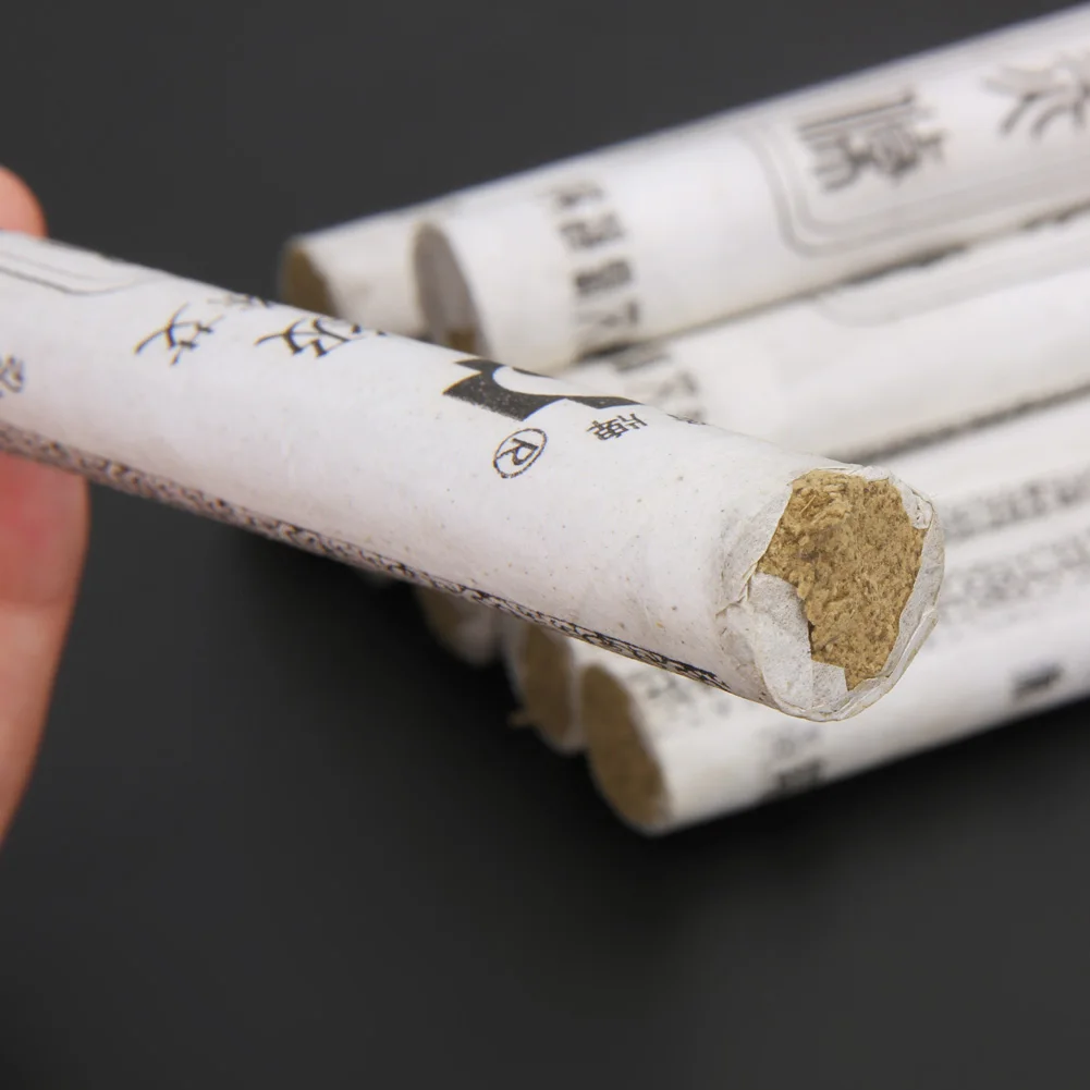 10pcs 18x200mm Chinese Traditional Aging Moxa Roll Pure Stick Acupuncture Massage Relief Pain for Full Body Moxibustion Use | Красота и