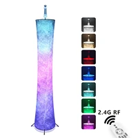 led floor lamp rgb color changing 2 4g with remote control home decor bedroom slim waist modern party living room hotel romantic